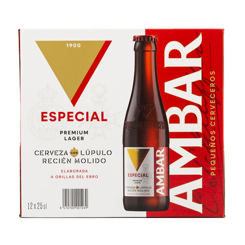 AMBAR ESPECIAL  Cervezas pack 12 uds. x 25 cl.