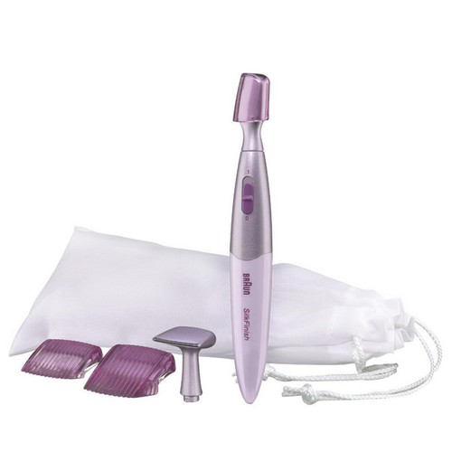 Lápiz recortador para retoques BRAUN Silk-épil FG1100, cabezal de precisión, 2 peines, válido para cejas.