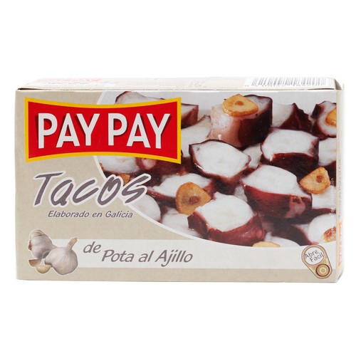 PAY PAY Pota al ajillo en tacos 63 g.