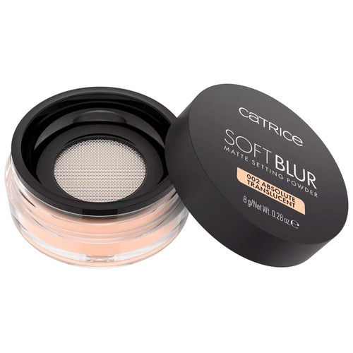 CATRICE Matte soft blur tono 002 Absolute translucent, translúcido Polvo fijador efecto difuminado suave.