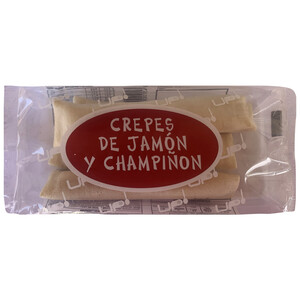 Imagen de UP! Crepes congelados rellenos de jamón y champiñón 200 g.