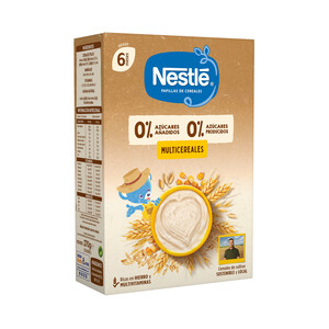 Imagen de NESTLÉ Papilla multicereales (avena, maíz, trigo, arroz, centeno, mijo y cebada), a partir de 6 meses 270 g.