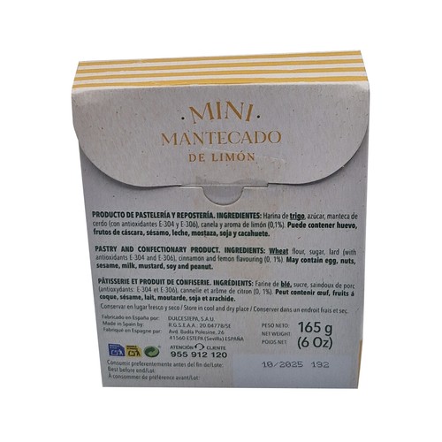 DULCESTEPA Mini mantecados limón 165 g.