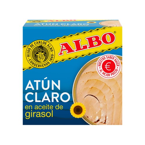 ALBO Atún claro en aceite de girasol 67 g.