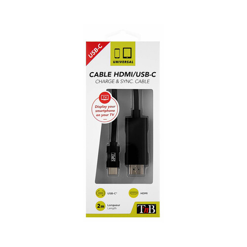 Cable HDMI a Usb Type-C, TNB HDMIUSBC, longitud 2m.