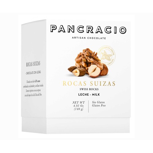 PANCRACIO Rocas de chocolate con leche 140 g.