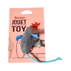 PRODUCTO ALCAMPO Juguete para gatos con forma ratón de 12 cm. con campañilla.