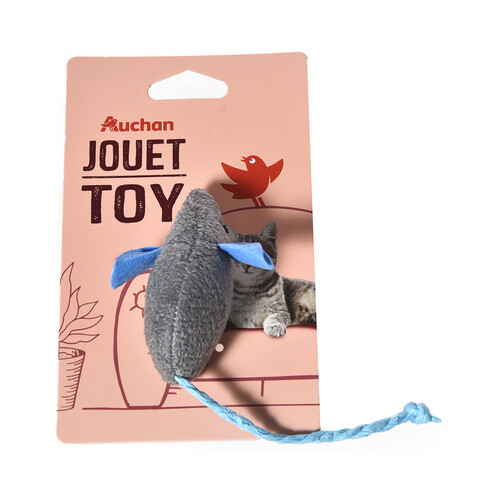 PRODUCTO ALCAMPO Juguete para gatos con forma ratón de 12 cm. con campañilla.