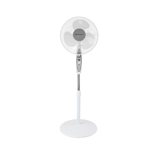 Ventilador de pie ORBEGOZO SF 0147, 50W, 3 velocidades, 40cm, oscilante, altura regulable.