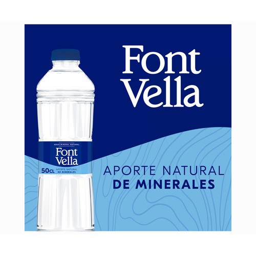FONT VELLA Agua mineral botella de 50 cl.