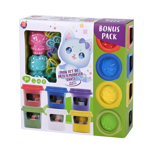 Set de Juego Monstruos con moldes y pasta de modelar con Botes Extras 13 piezas +3 Años ONE, TWO FUN
