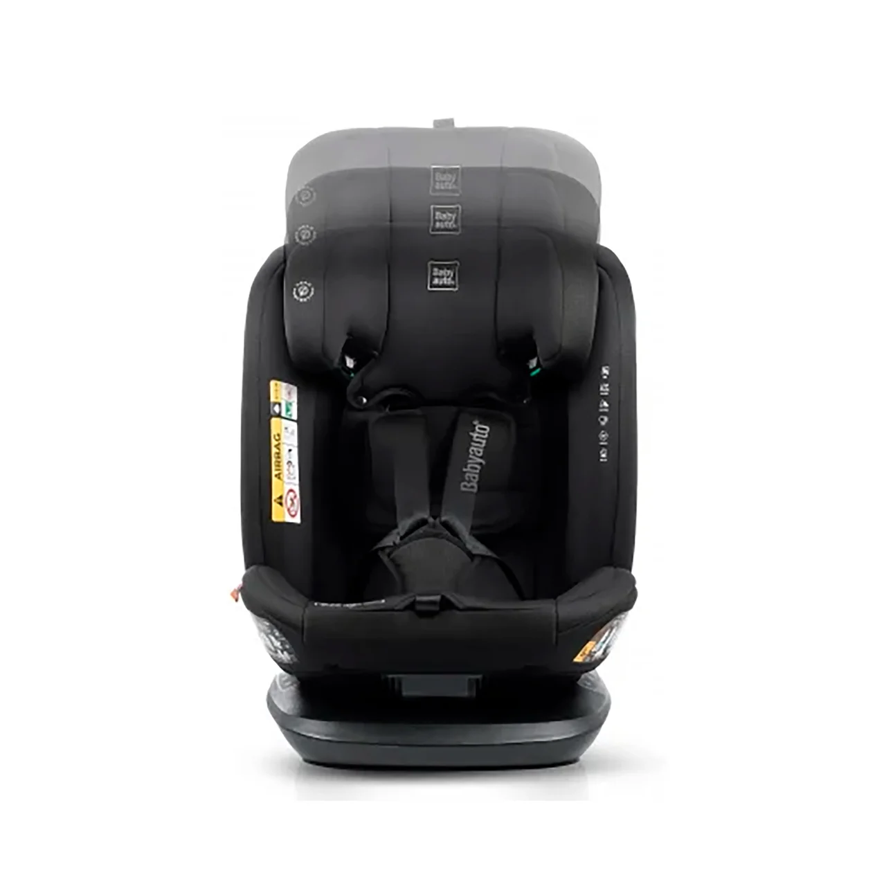 Silla auto Cario iFix, (40-150cm) Color negro.