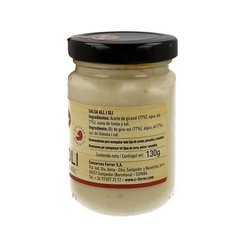 FERRER Salsa alioli frasco de 160 g.