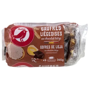 PRODUCTO ALCAMPO Gofres de Lieja con chocolate Belga 345 g.