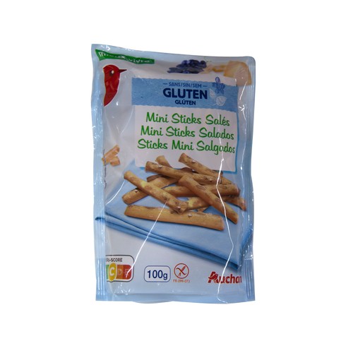 Mini sticks salados sin gluten PRODUCTO ALCAMPO 100 g