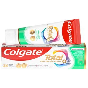 COLGATE Total prevención activa + Pasta de dientes para una limpieza profunda 75 ml.