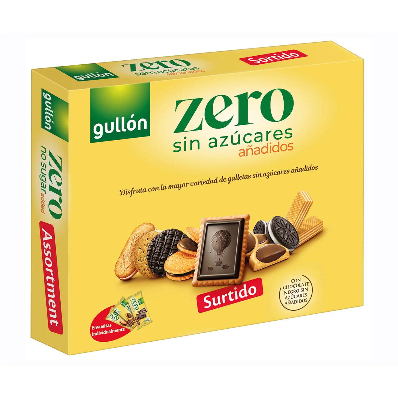 Zero Galletas, surtido, sin azúcares añadidos 329 g.