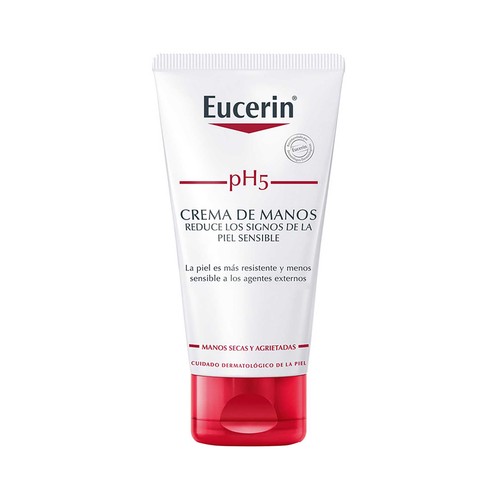 Crema de manos especial para manos secas y sensibles EUCERIN pH5 75 ml.