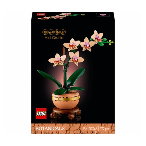 LEGO Botanicals Collection Miniorquídea 10343, 274 piezas, +18 años.