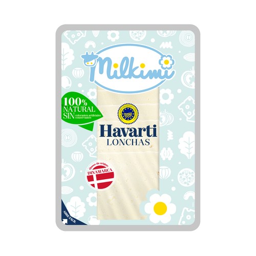 MILKIMI Queso lonchas Havarti IGP MILKIMI 150 g.