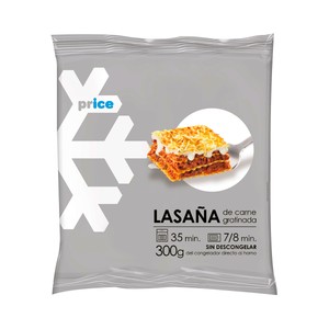 Lasaña a la boloñesa con bechamel 300 g.