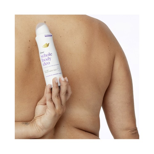 DOVE Desodorante en spray unisex para todo el cuerpo, aroma a lavanda 150 ml.