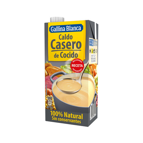 GALLINA BLANCA 100% Natural Caldo casero de cocido 1 l.