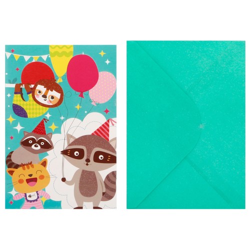 Tarj. Felicit. Y Sobre 11.5X17Cm -Kids Birthday. AUCHAN