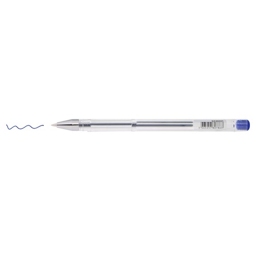 Bolígrafo tinta gel capuchón tinta color azul bulk. PRODUCTO ECONÓMICO ALCAMPO