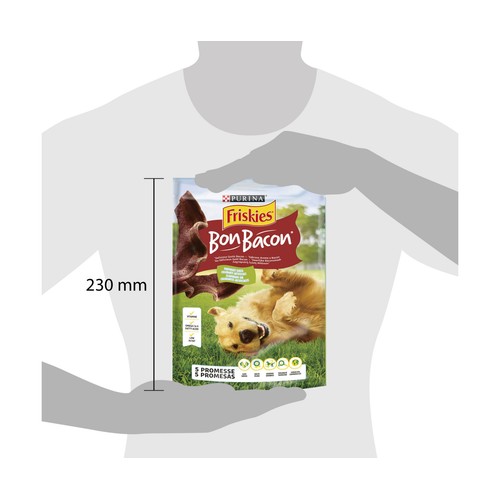 FRISKIES Snacks para perros con aroma a bacon 120 g.