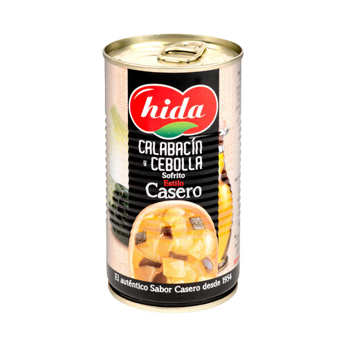 HIDA Calabacín y cebolla con aceite de oliva virgen 340 g.