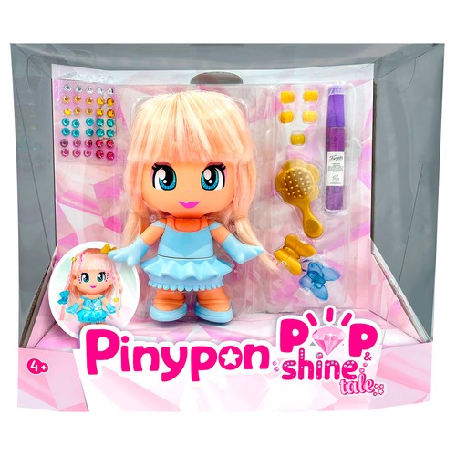 PINYPON Pop & Shine Tales ¡Transforma su Look Brillante! +4 Años