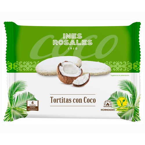 INES ROSALES Tortitas de coco 120 g.