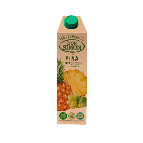 Zumo exprimido piña-uva DON SIMÓN 1 l.