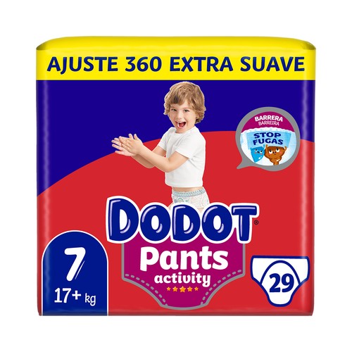 DODOT Pants activity Pants (braguitas) de aprendizaje talla 7 (+17 kg) 29 uds.