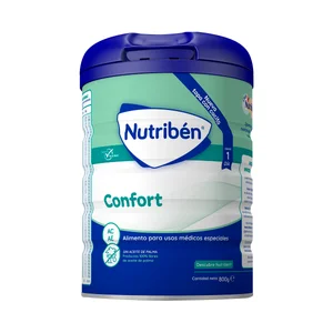 NUTRIBÉN Confort Leche (1) de inicio de fácil digestión, para lactantes a partir del primer día 800 g.