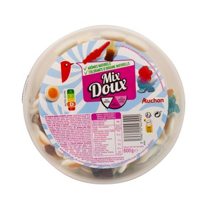 PRODUCTO ALCAMPO Mix de golosinas maxi (geles dulces aromatizados) 600 g.
