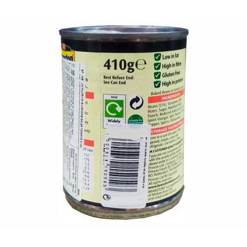 BRANSTON Judías con tomate en lata de 420 g.