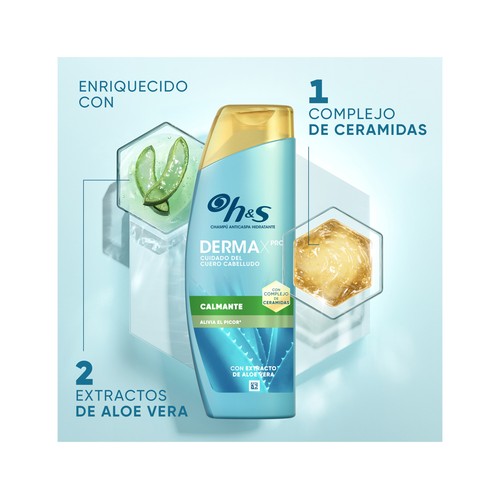 H&S Derma xpro Champú anticaspa calmante para cuero cabelludo seco y/o con picor 300 ml.