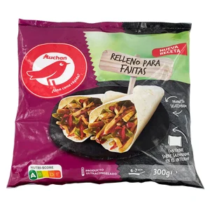 AUCHAN Relleno para fajitas con verduras seleccionadas 300 g. Producto Alcampo