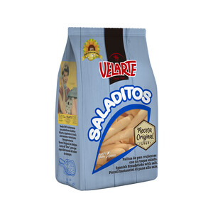 Imagen de VELARTE Saladitos (Palitos de pan crujiente con un toque salado) 240 g.