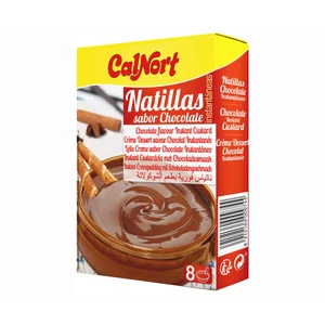 CALNORT Preparado en polvo de natillas de chocolate 2 x 65 g.