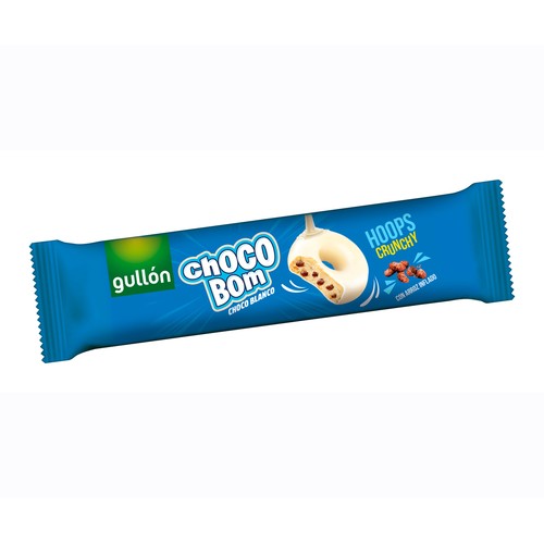 GULLÓN Galletas chocobom chocolate blanco 128 gr.