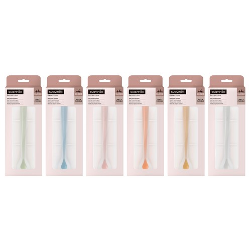 SUAVINEX Selection Cuchara de silicona premium para bebés con encías sensibles, a partir de 4 meses SUAVINEX.