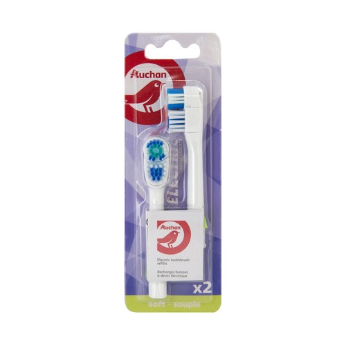 PRODUCTO ALCAMPO Cabezal de recambio con filamentos suaves, para cepillo de dientes eléctrico PRODUCTO ALCAMPO 2 uds.
