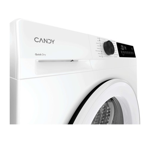 Secadora por condensación con bomba de calor CANDY GD 9N2-37, capacidad de secado: 9KG, clasificación energética: D, H: 84,5cm, A: 59,5cm, F: 61,6cm.