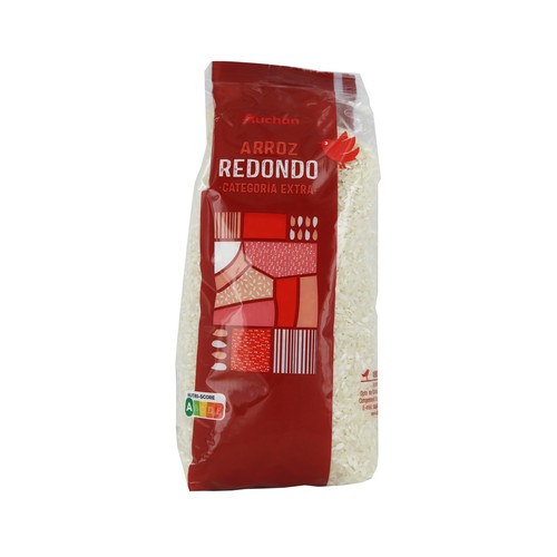 Arroz redondo extra PRODUCTO ALCAMPO paquete de 1 kg.