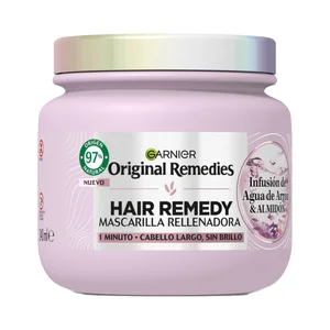 ORIGINAL REMEDIES de Garnier Máscarilla capilar rellenadora, para cabellos largos sin brillo 300 ml.