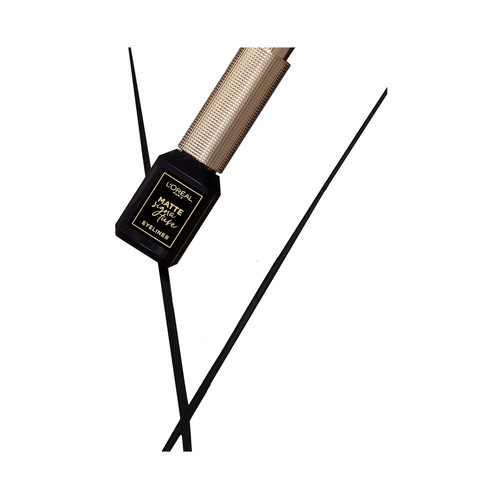 L"ORÉAL PARIS Mate signature tono 01 ink Perfilador de ojos  líquido con acabado mate e intenso color negro.