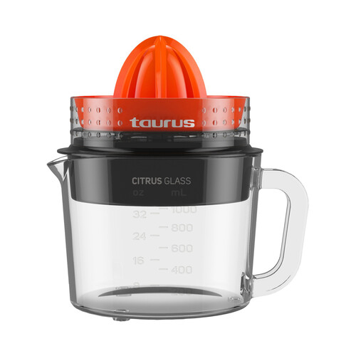 Exprimidor TAURUS Citrus Glass, 30W, capacidad 1L.